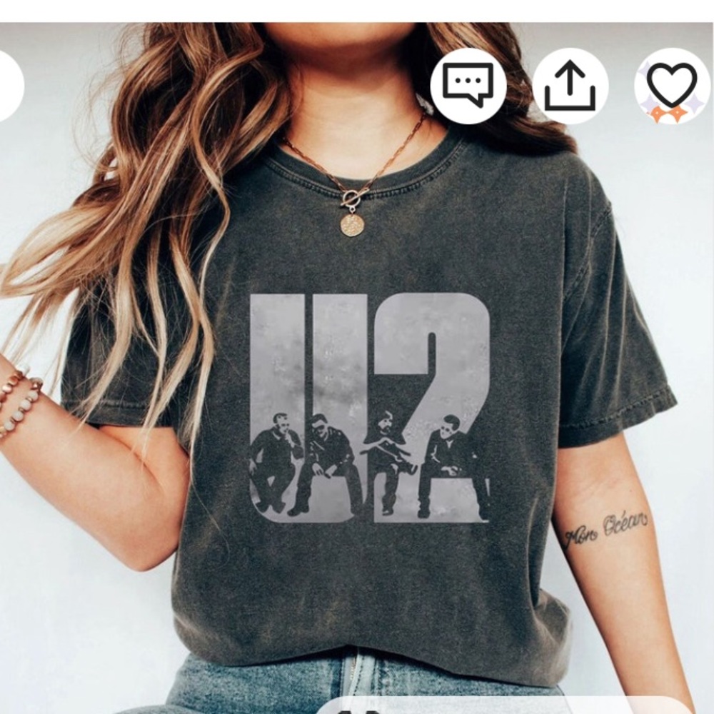 Brand new vintage style U2 shirt